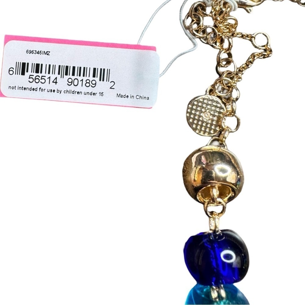 Isaac Mizrahi Shades of Blue Beaded Necklace - Picture 4 of 4